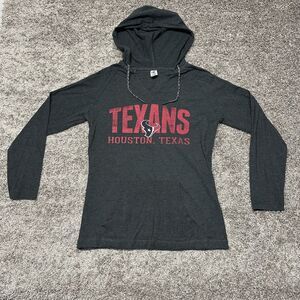 Houston Texans‎ NFL Team Apparel Women's M Pullover Hoodie Gray/Heather